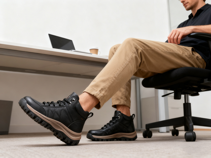⏰30% de desconto hoje - Não perca! ✅ Sapatos em pele genuína 🚶‍♂️‍➡️ Suporte para o arco do pé - alivia as dores nos pés
