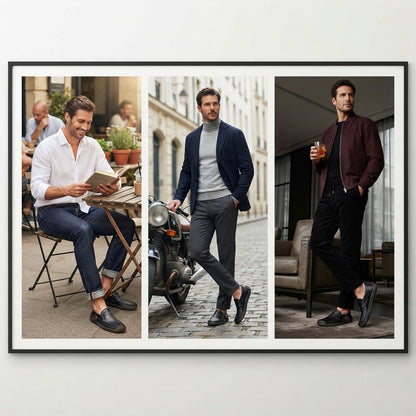 🔥Sapatos ortopédicos para homem, confecionados em pele de bezerro australiana👞Costurados à mão✅Confortáveis para caminhar, aliviam a dor✅Impermeáveis e antiderrapantes✅
