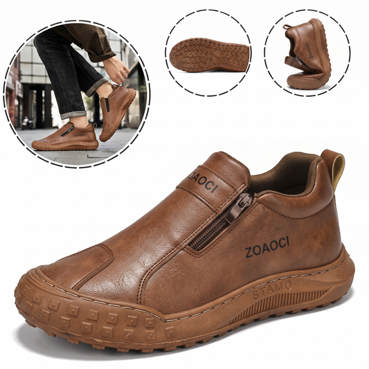 ⏰30% de desconto hoje - Não perca! ✅ Sapatos em pele genuína de bezerro 🚶‍♂️‍➡️ Suporte para o arco do pé - alivia as dores nos pés
