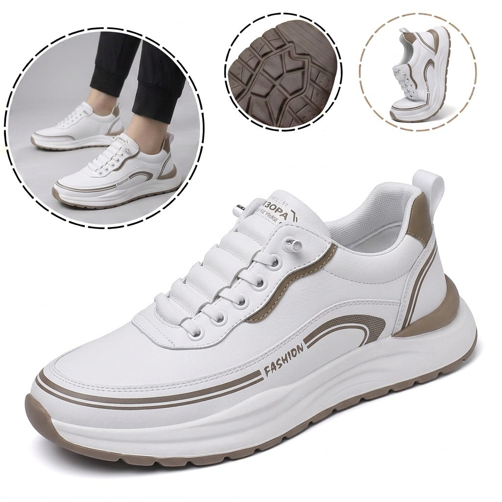⏰30% de desconto hoje - Não perca! ✅ Sapatos ortopédicos em pele de bezerro de marca de luxo 🔵 Macios e confortáveis - Proporcionam um suporte superior 🦶 Aliviam as dores nos pés