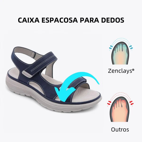 🎁Oferta por tempo limitado: 30% de desconto 🔴Sandálias abertas ajustáveis🦶Elegantes e confortáveis, protegem os seus pés ✅Disponíveis em vários tamanhos