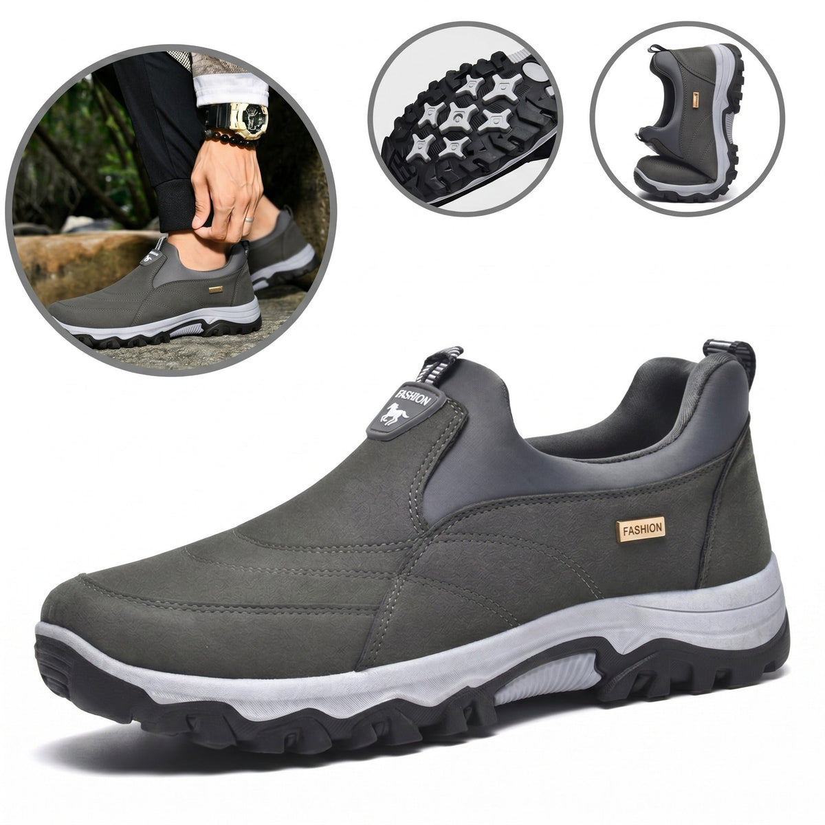 ⏰30% de desconto hoje - Não perca! ✅ Sapatos casuais em pele de bovino de flor integral 🚶‍♂️‍➡️ Suporte para o arco do pé - alivia as dores nos pés