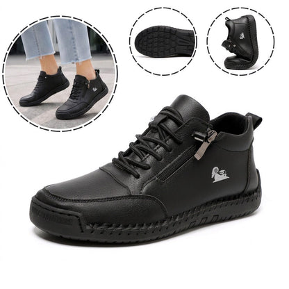 ⏰30% de desconto hoje - Não perca! ✅ Sapatos ortopédicos em pele de bezerro de marca de luxo 🔵 Macios e confortáveis - Proporcionam um suporte superior 🦶 Aliviam as dores nos pés
