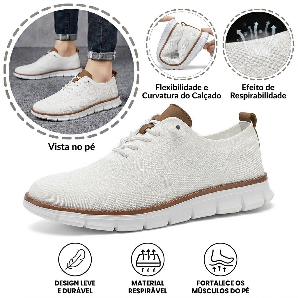 🔥 Oferta especial de hoje: 50% de desconto! ⏰ Mocassins respiráveis e antiderrapantes! Com apoio para o arco do pé e sola intermédia amortecedora, diga adeus às dores nos pés.