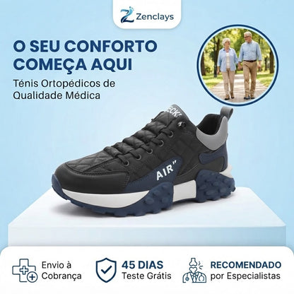 ⏰30% de desconto hoje - Não perca! ✅Sapatilhas de camurça de marca🚶‍♂️‍➡️Suporte para o arco do pé - alivia a dor nos pés