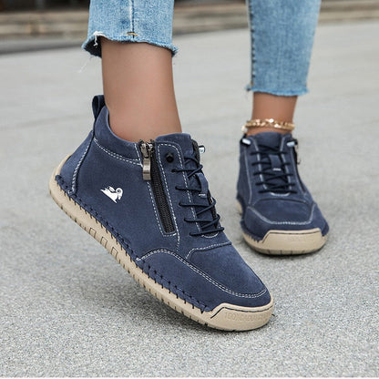 ⏰30% de desconto hoje - Não perca! ✅ Sapatos ortopédicos em pele de bezerro de marca de luxo 🔵 Macios e confortáveis - Proporcionam um suporte superior 🦶 Aliviam as dores nos pés