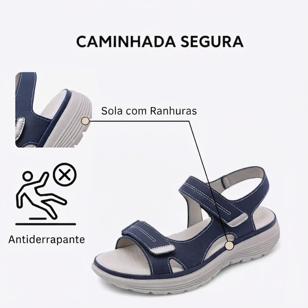 🎁Oferta por tempo limitado: 30% de desconto 🔴Sandálias abertas ajustáveis🦶Elegantes e confortáveis, protegem os seus pés ✅Disponíveis em vários tamanhos